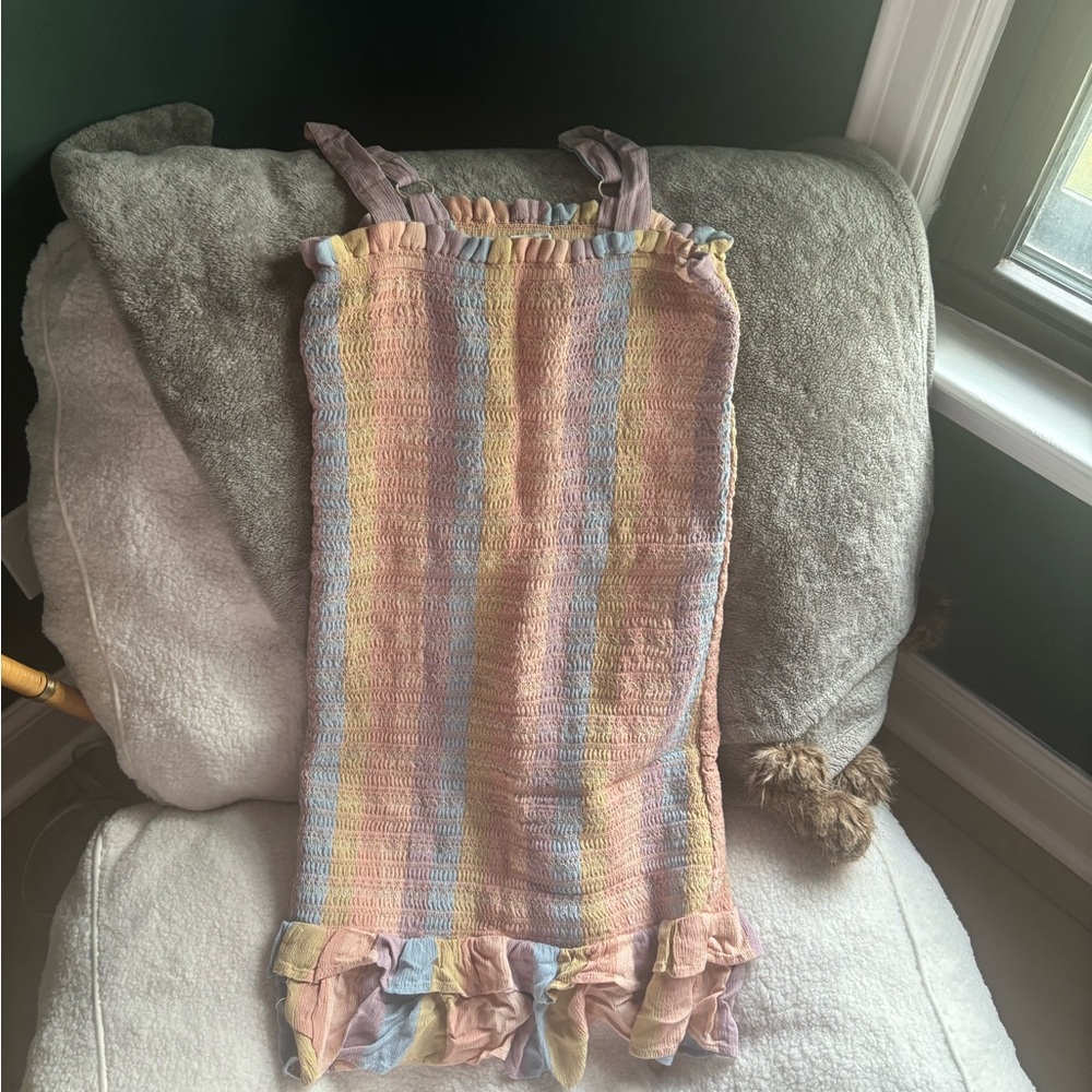 American Eagle Outfitters Multicolor Smocked mini dress